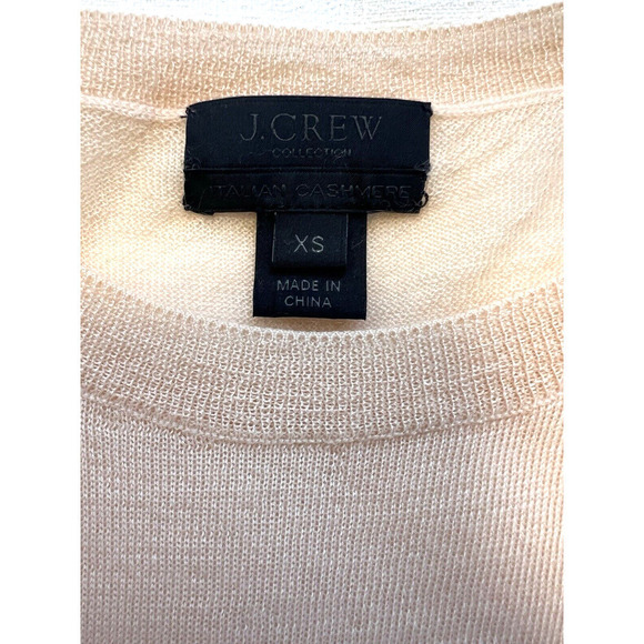 J. Crew Collection Cashmere Sweater Womens Size XS Light Pink Knit Layer Capsule - Picture 3 of 7